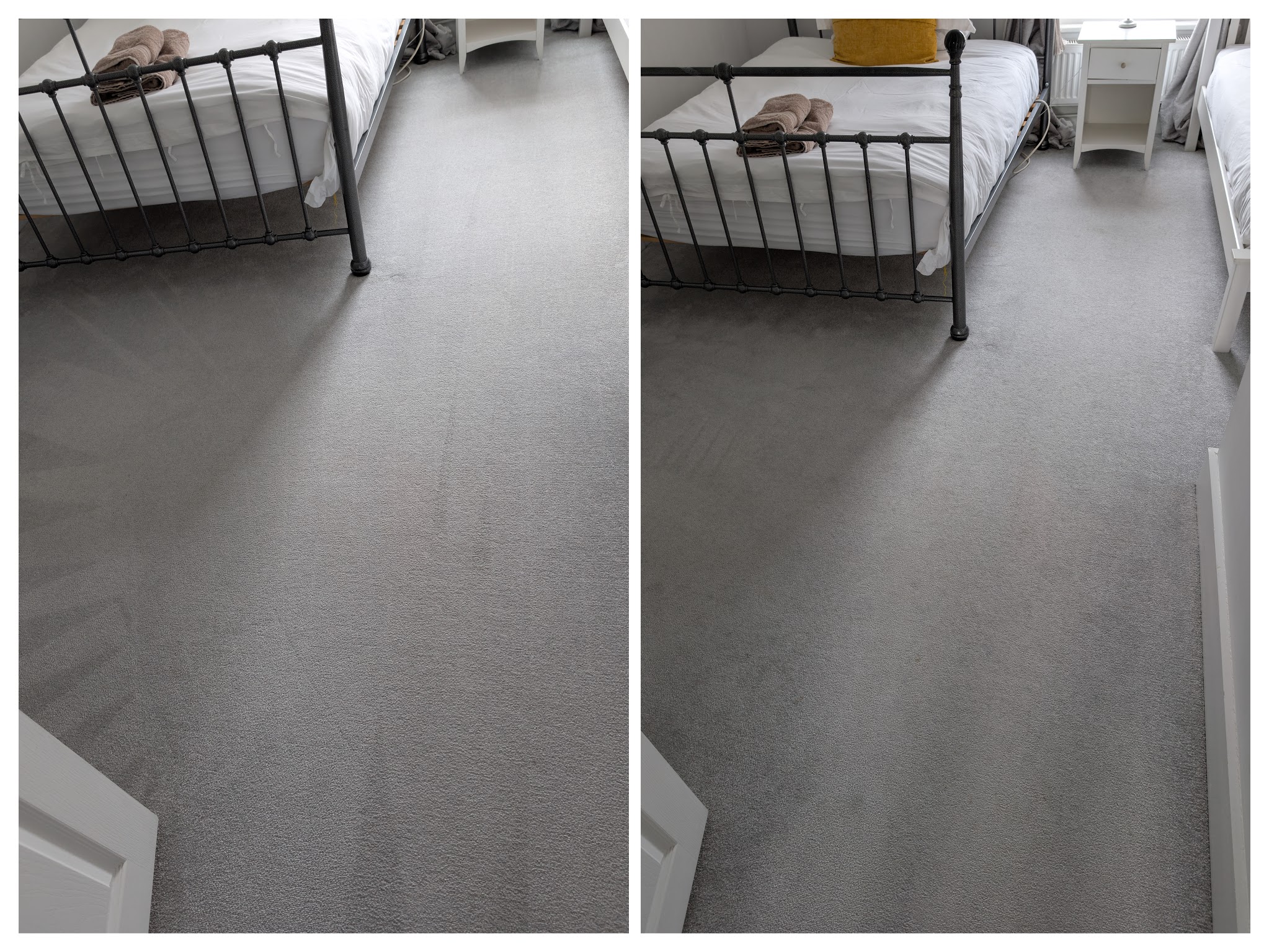 Carpet cleaning before and after in Hailsham